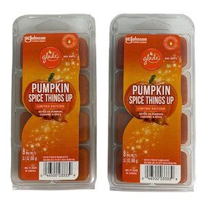 2X Glade Wax Melts Pumpkin Spice Things Up - Total 16 Melts  NEW